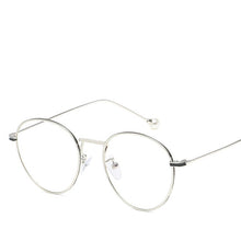 Load image into Gallery viewer, New Women Oval Pearl Eyeglasses
