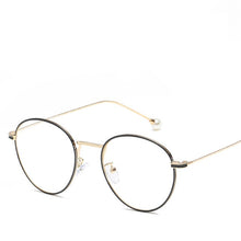Load image into Gallery viewer, New Women Oval Pearl Eyeglasses