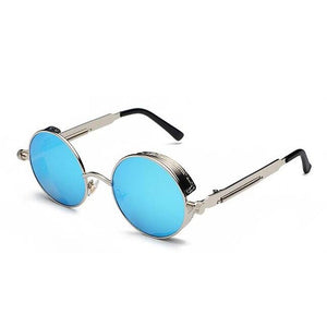 Retro Classcal Round Steampunk Sunglasses