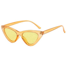 Load image into Gallery viewer, Fashion cat Eye SunglasseVintage Cat Eye Sequins Transparent Sunglasses Retro Eyewear Fashion Driver Night Driving#LD