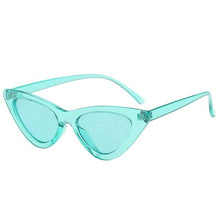 Load image into Gallery viewer, Fashion cat Eye SunglasseVintage Cat Eye Sequins Transparent Sunglasses Retro Eyewear Fashion Driver Night Driving#LD
