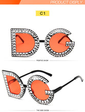 Load image into Gallery viewer, Diamond Round Oversized Sunglasses