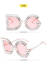 Load image into Gallery viewer, Diamond Round Oversized Sunglasses
