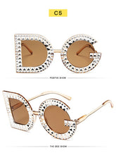 Load image into Gallery viewer, Diamond Round Oversized Sunglasses
