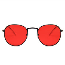 Load image into Gallery viewer, Red Round Sunglasses
